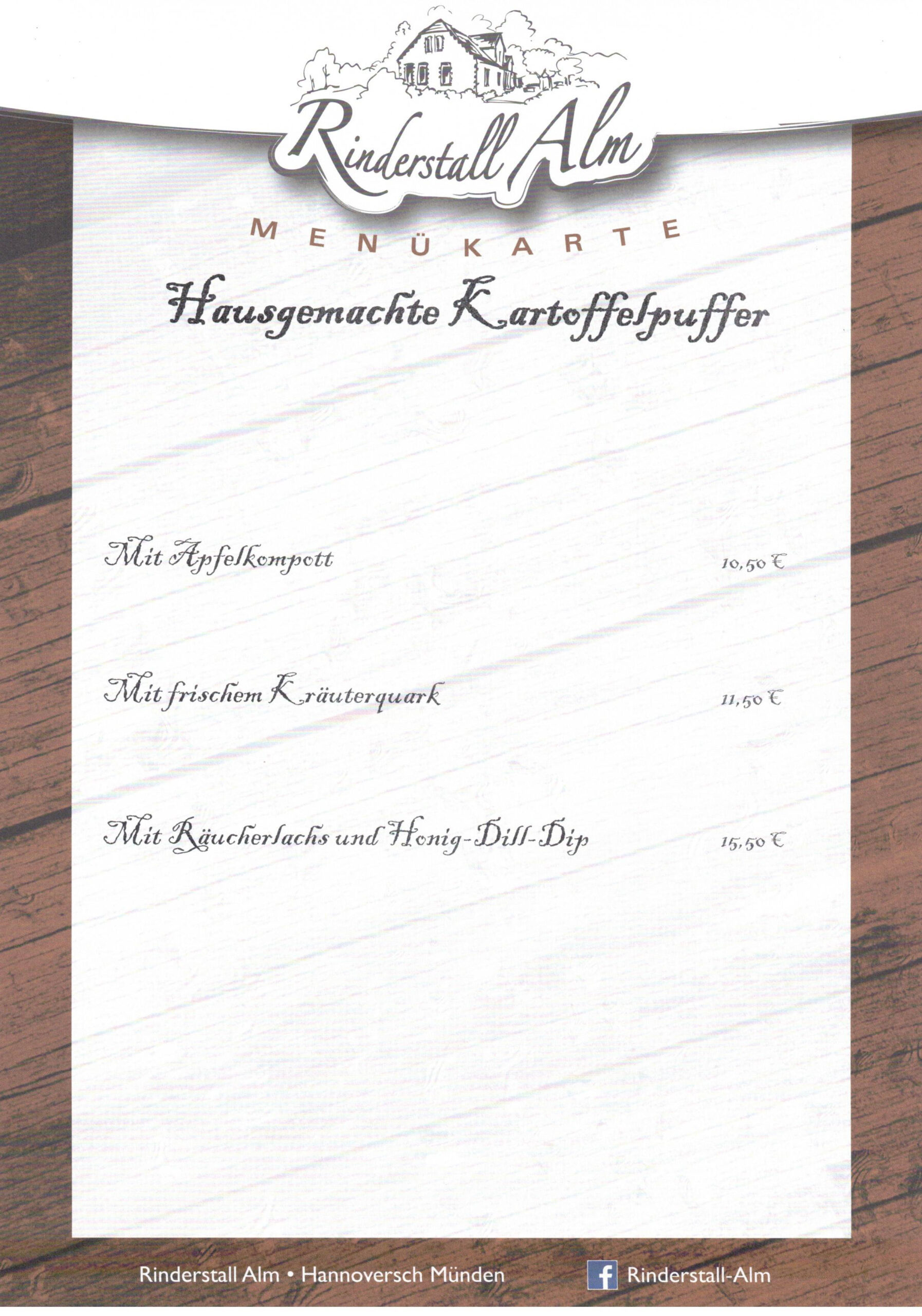 Speisekarte Seite 3